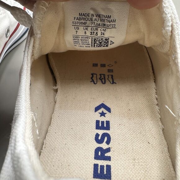 Converse Chuck Taylor All-Star Shoreline Ox 537084F White Shoe Sneakers Womens 7 - Picture 9 of 9